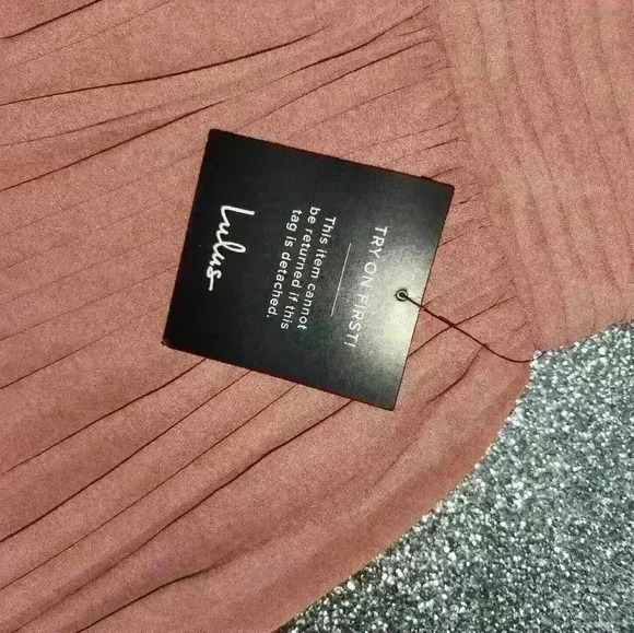 LULU'S Depths of My Love Rusty Rose Maxi Dress size x small - Picture 9 of 10